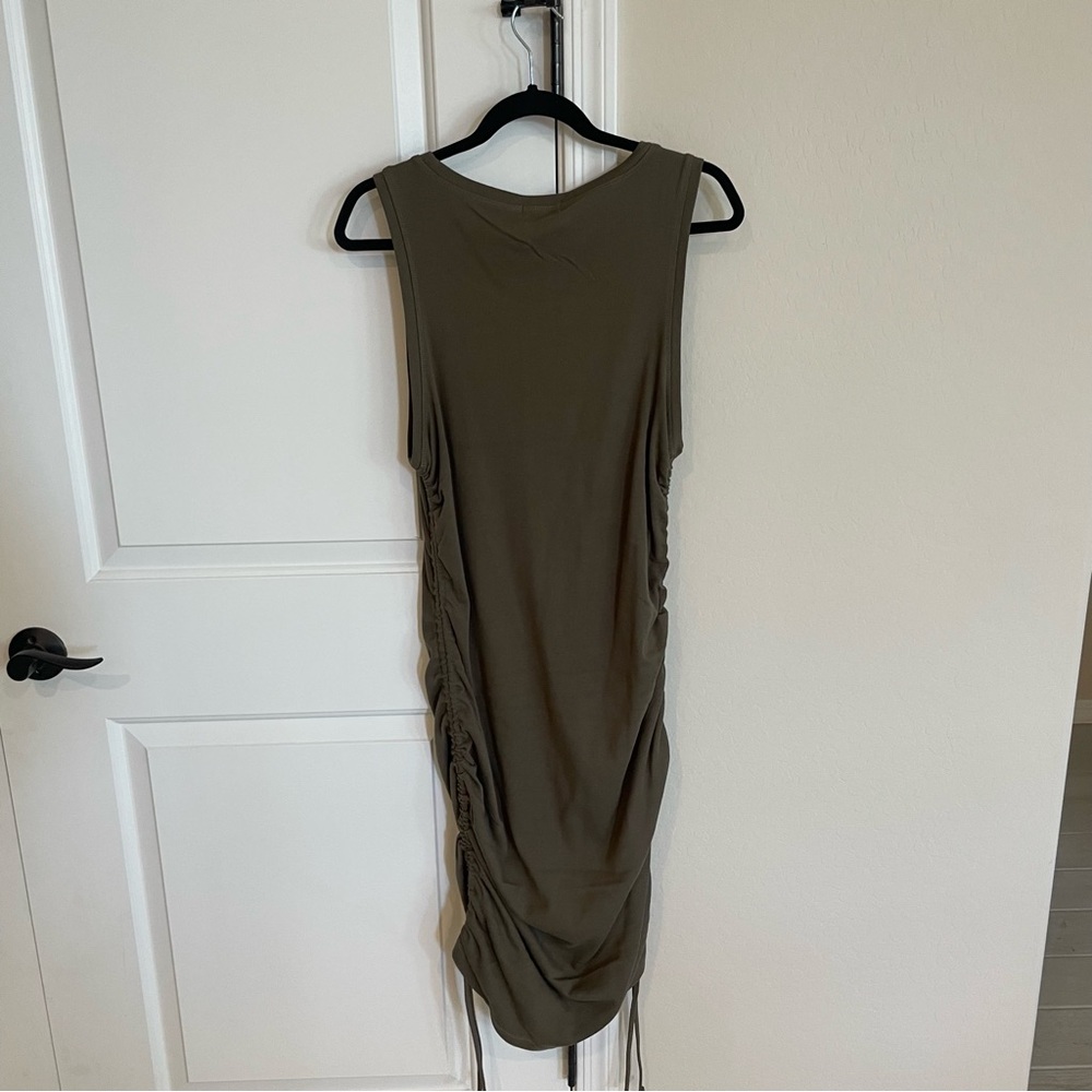 NWT Good American Olive Green Bodycon Dress - Picture 10 of 11